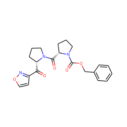 O=C(c1ccon1)[C@@H]1CCCN1C(=O)[C@@H]1CCCN1C(=O)OCc1ccccc1 ZINC000013537579