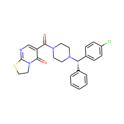 O=C(c1cnc2n(c1=O)CCS2)N1CCN([C@@H](c2ccccc2)c2ccc(Cl)cc2)CC1 ZINC000023153924