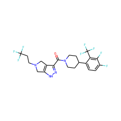 O=C(c1n[nH]c2c1CN(CCC(F)(F)F)C2)N1CCC(c2ccc(F)c(F)c2C(F)(F)F)CC1 ZINC001772637688