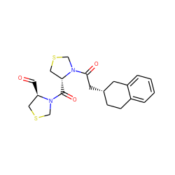 O=C[C@@H]1CSCN1C(=O)[C@@H]1CSCN1C(=O)C[C@H]1CCc2ccccc2C1 ZINC000013737625