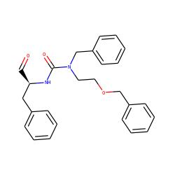 O=C[C@H](Cc1ccccc1)NC(=O)N(CCOCc1ccccc1)Cc1ccccc1 ZINC000036143507