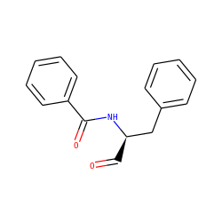 O=C[C@H](Cc1ccccc1)NC(=O)c1ccccc1 ZINC000003650451