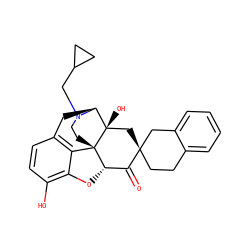 O=C1[C@@H]2Oc3c(O)ccc4c3[C@@]23CCN(CC2CC2)[C@@H](C4)[C@]3(O)C[C@@]12CCc1ccccc1C2 ZINC000100797340