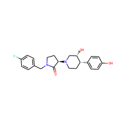 O=C1[C@H](N2CC[C@@H](c3ccc(O)cc3)[C@@H](O)C2)CCN1Cc1ccc(F)cc1 ZINC001772603489