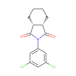 O=C1[C@H]2CCCC[C@H]2C(=O)N1c1cc(Cl)cc(Cl)c1 ZINC000045301285