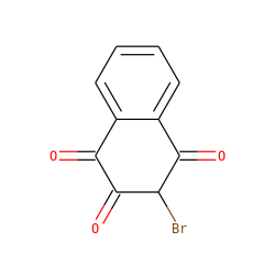 O=C1C(=O)C(Br)C(=O)c2ccccc21 ZINC000004552427