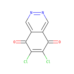 O=C1C(Cl)=C(Cl)C(=O)c2cnncc21 ZINC000006091505
