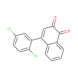 O=C1C=C(c2cc(Cl)ccc2Cl)c2ccccc2C1=O ZINC000013443871
