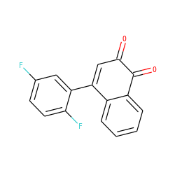 O=C1C=C(c2cc(F)ccc2F)c2ccccc2C1=O ZINC000013443874