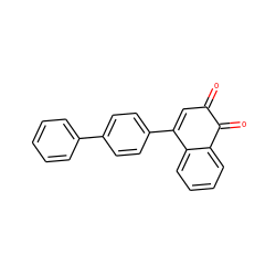 O=C1C=C(c2ccc(-c3ccccc3)cc2)c2ccccc2C1=O ZINC000013443918