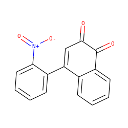 O=C1C=C(c2ccccc2[N+](=O)[O-])c2ccccc2C1=O ZINC000013443892