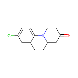 O=C1C=C2CCc3cc(Cl)ccc3N2CC1 ZINC000000022617