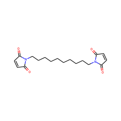 O=C1C=CC(=O)N1CCCCCCCCCCN1C(=O)C=CC1=O ZINC000001677065