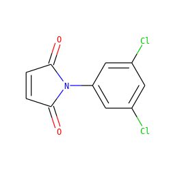 O=C1C=CC(=O)N1c1cc(Cl)cc(Cl)c1 ZINC000000099473