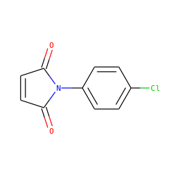 O=C1C=CC(=O)N1c1ccc(Cl)cc1 ZINC000000096640