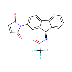 O=C1C=CC(=O)N1c1ccc2c(c1)[C@H](NC(=O)C(F)(F)F)c1ccccc1-2 ZINC000001687541