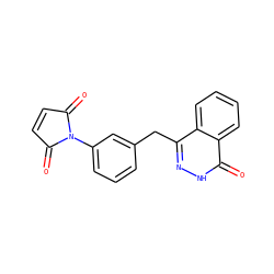 O=C1C=CC(=O)N1c1cccc(Cc2n[nH]c(=O)c3ccccc23)c1 ZINC000028524256