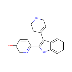 O=C1C=CC(c2[nH]c3ccccc3c2C2=CCNCC2)=NC1 ZINC000028765669