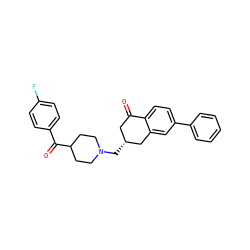 O=C1C[C@@H](CN2CCC(C(=O)c3ccc(F)cc3)CC2)Cc2cc(-c3ccccc3)ccc21 ZINC000103231782