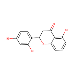 O=C1C[C@@H](c2ccc(O)cc2O)Oc2cccc(O)c21 ZINC000653762946