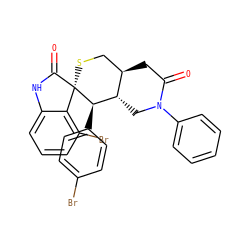 O=C1C[C@@H]2CS[C@]3(C(=O)Nc4cccc(Br)c43)[C@H](c3ccc(Br)cc3)[C@H]2CN1c1ccccc1 ZINC001772637192