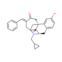O=C1C[C@]23CCN(CC4CC4)[C@H](Cc4ccc(O)cc42)[C@]3(O)CC/C1=C\c1ccccc1 ZINC000653729318