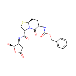 O=C1C[C@H](NC(=O)[C@@H]2CS[C@H]3CC[C@H](NC(=O)OCc4ccccc4)C(=O)N32)[C@H](O)O1 ZINC000026659501