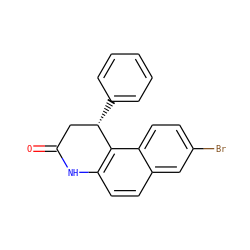 O=C1C[C@H](c2ccccc2)c2c(ccc3cc(Br)ccc23)N1 ZINC000029135397