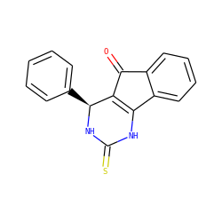 O=C1C2=C(NC(=S)N[C@H]2c2ccccc2)c2ccccc21 ZINC000002365332