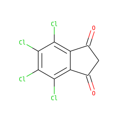 O=C1CC(=O)c2c(Cl)c(Cl)c(Cl)c(Cl)c21 ZINC000100004134