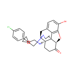 O=C1CC[C@@]2(NCCc3ccc(Cl)cc3)[C@H]3Cc4ccc(O)c5c4[C@@]2(CCN3CC2CC2)[C@H]1O5 ZINC000035050557