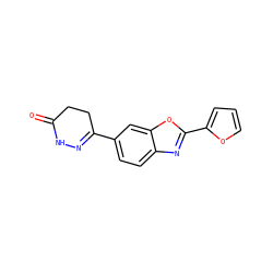 O=C1CCC(c2ccc3nc(-c4ccco4)oc3c2)=NN1 ZINC000168853128