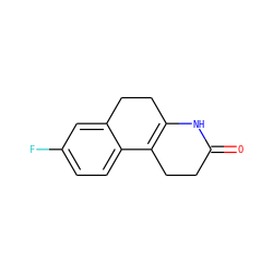 O=C1CCC2=C(CCc3cc(F)ccc32)N1 ZINC000013861366