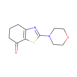 O=C1CCCc2nc(N3CCOCC3)sc21 ZINC000000274998