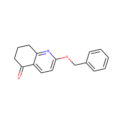 O=C1CCCc2nc(OCc3ccccc3)ccc21 ZINC000028967402