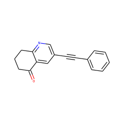 O=C1CCCc2ncc(C#Cc3ccccc3)cc21 ZINC000096274162