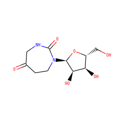 O=C1CCN([C@H]2O[C@H](CO)[C@@H](O)[C@H]2O)C(=O)NC1 ZINC000049015862