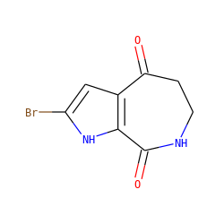 O=C1CCNC(=O)c2[nH]c(Br)cc21 ZINC000013310237