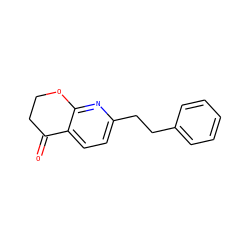 O=C1CCOc2nc(CCc3ccccc3)ccc21 ZINC000066112211