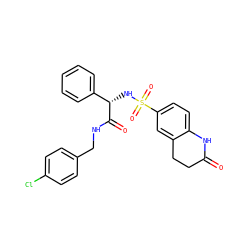 O=C1CCc2cc(S(=O)(=O)N[C@H](C(=O)NCc3ccc(Cl)cc3)c3ccccc3)ccc2N1 ZINC000009610652