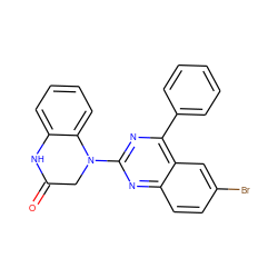 O=C1CN(c2nc(-c3ccccc3)c3cc(Br)ccc3n2)c2ccccc2N1 ZINC000000843942