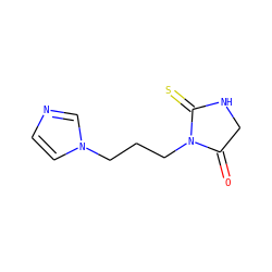 O=C1CNC(=S)N1CCCn1ccnc1 ZINC000000076799