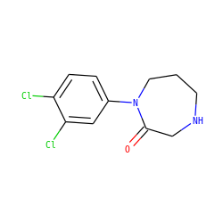 O=C1CNCCCN1c1ccc(Cl)c(Cl)c1 ZINC000084610826