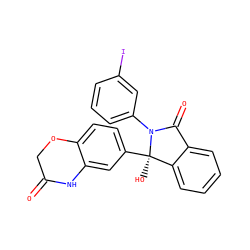 O=C1COc2ccc([C@]3(O)c4ccccc4C(=O)N3c3cccc(I)c3)cc2N1 ZINC000059203339