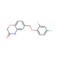O=C1COc2ccc(COc3ccc(F)cc3F)cc2N1 ZINC000653727993