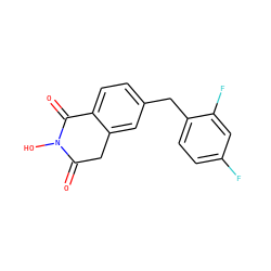 O=C1Cc2cc(Cc3ccc(F)cc3F)ccc2C(=O)N1O ZINC000299864723