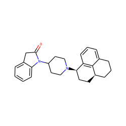 O=C1Cc2ccccc2N1C1CCN([C@@H]2CC[C@@H]3CCCc4cccc2c43)CC1 ZINC000143575528
