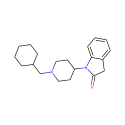 O=C1Cc2ccccc2N1C1CCN(CC2CCCCC2)CC1 ZINC000096270671