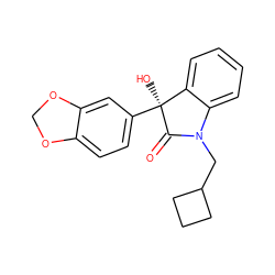 O=C1N(CC2CCC2)c2ccccc2[C@]1(O)c1ccc2c(c1)OCO2 ZINC000071332630