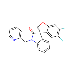 O=C1N(Cc2ccccn2)c2ccccc2[C@@]12COc1cc(F)c(F)cc12 ZINC000103191008